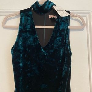 Love Ady | Size: S| Hunter Green Velvet-like Dress